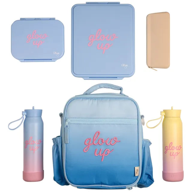 Citron Glow Up Thermal Classic Lunch Bag Backpack (Blue)