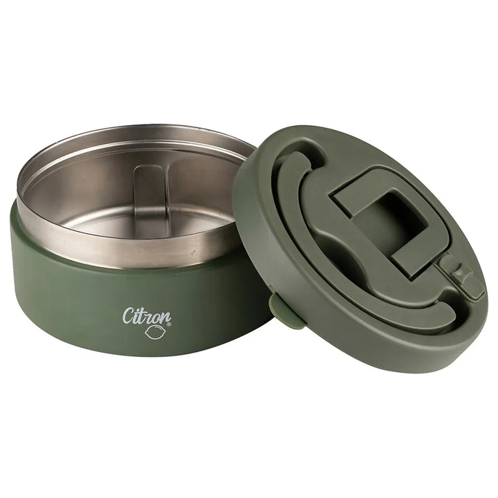 Citron Stainless Steel Food Jar 400ml (Olive Green)