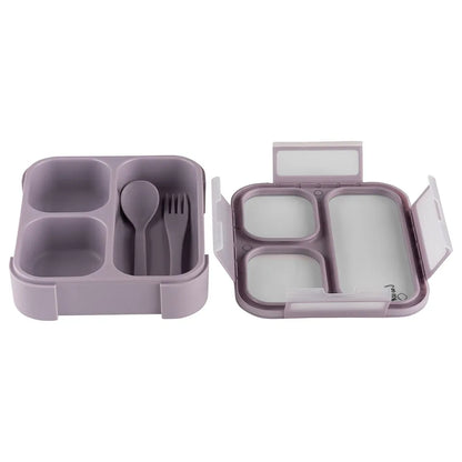 Citron Lunchbox with Fork and Spoon (Purple)