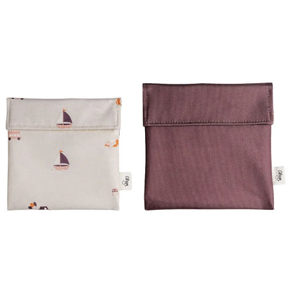 Citron Reusable Sandwich Bag Set of 2 Vehicles