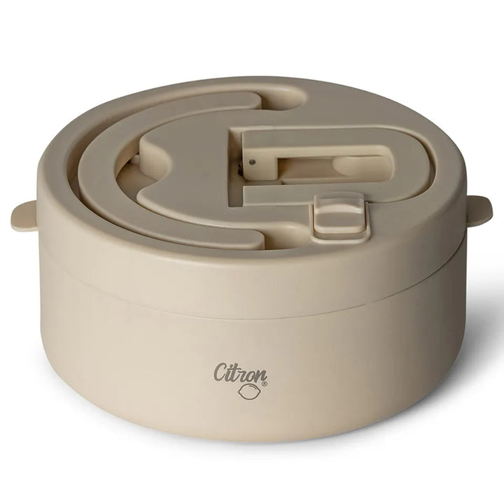 Citron Stainless Steel Food Jar 400ml (Beige)