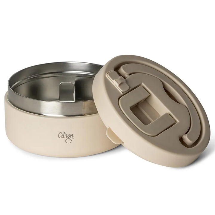 Citron Stainless Steel Food Jar 400ml (Beige)