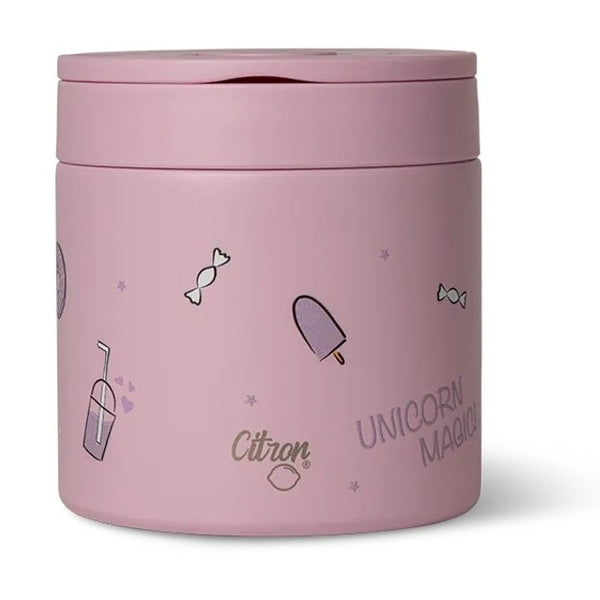 Citron Stainless Steel Food Jar Stormy Unicorn 350ml