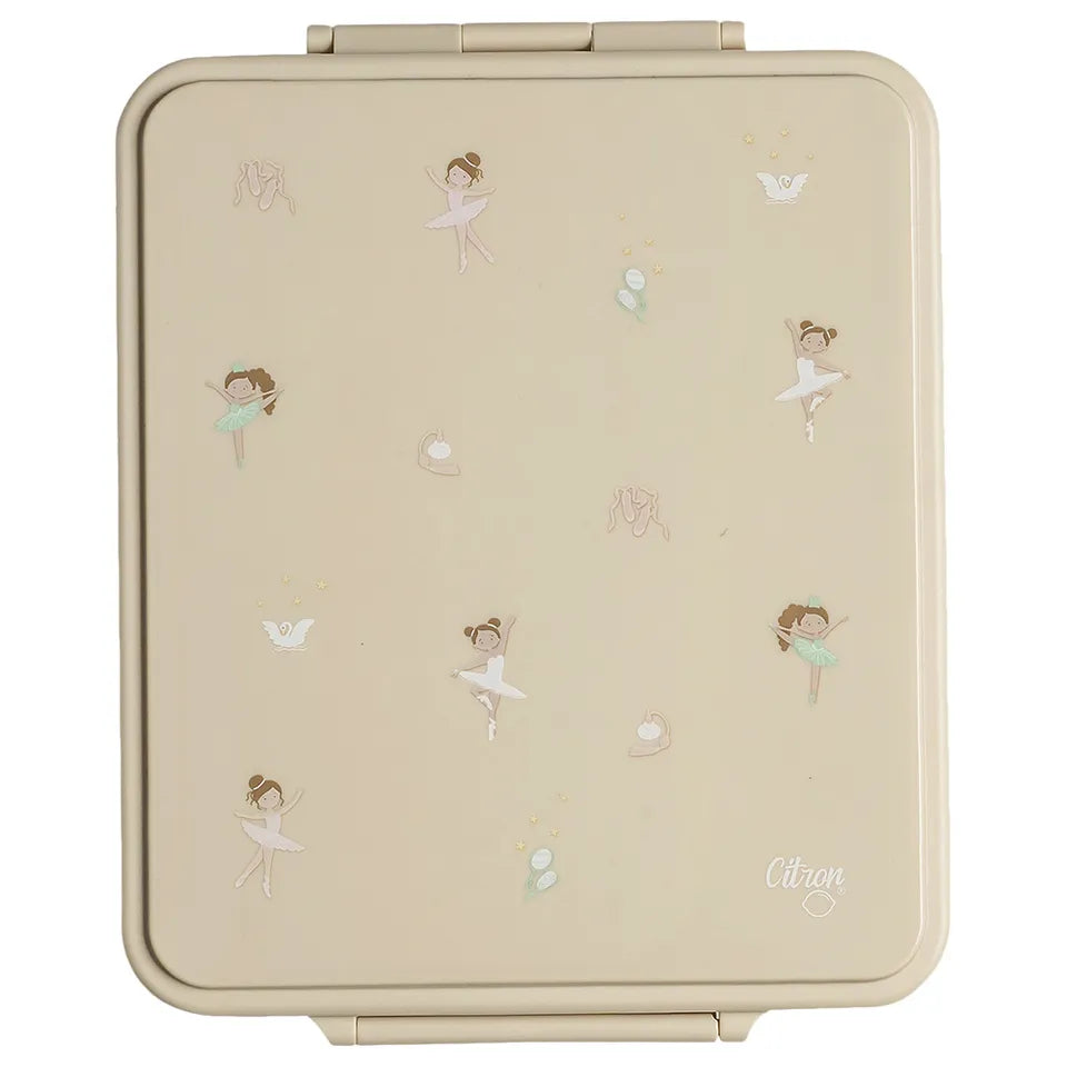 Citron Grand Lunchbox with Food Jar Ballerina