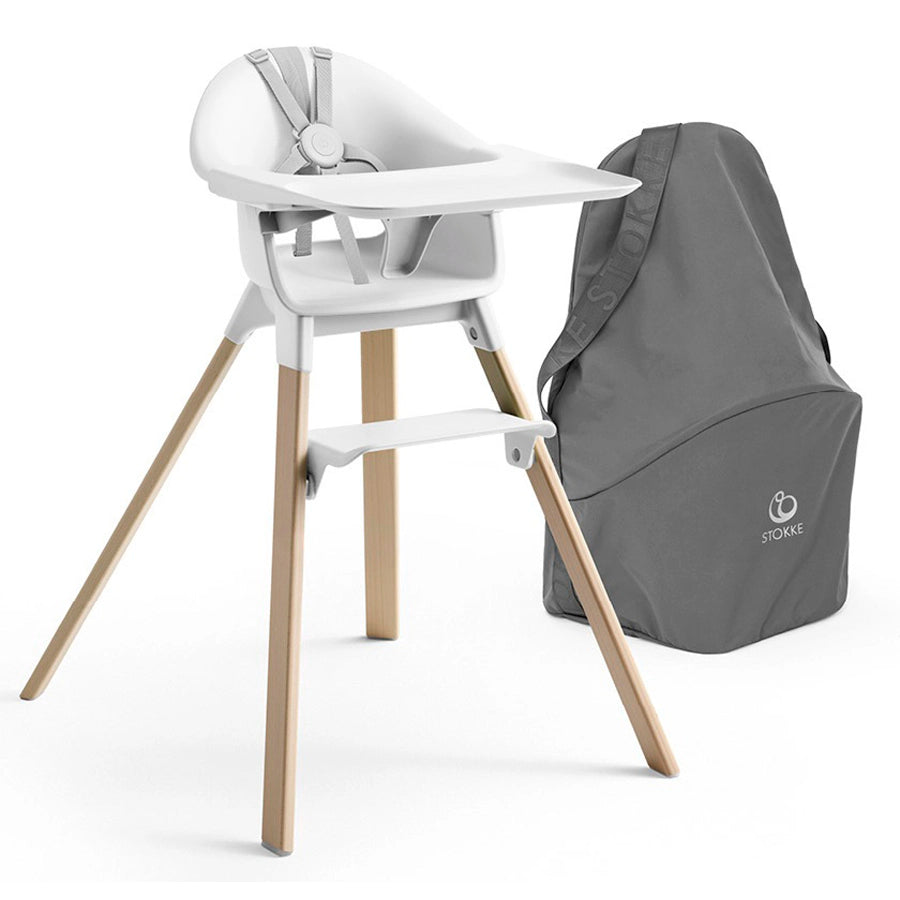 كرسي مرتفع Stokke Clikk (أخضر كلوفر) + حقيبة سفر (رمادي داكن) كرسي مرتفع Stokke Clikk (أخضر كلوفر) + حقيبة سفر (رمادي داكن)
