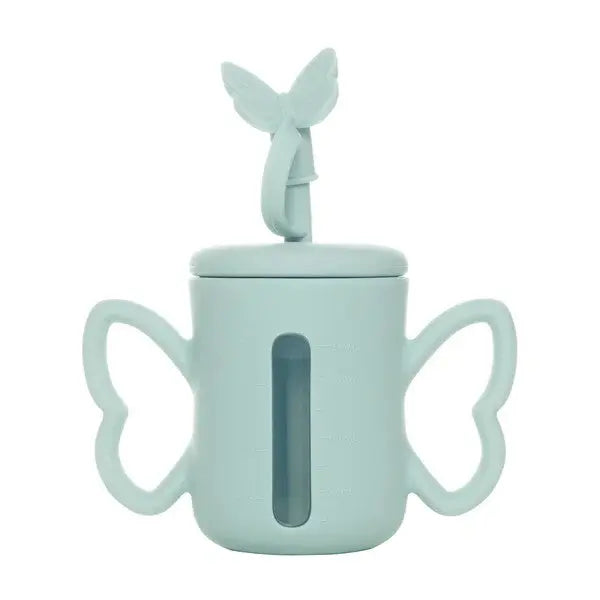 Smily Mia Dommy Silicone Baby Sippy Cup With Straw Chalk 5Oz