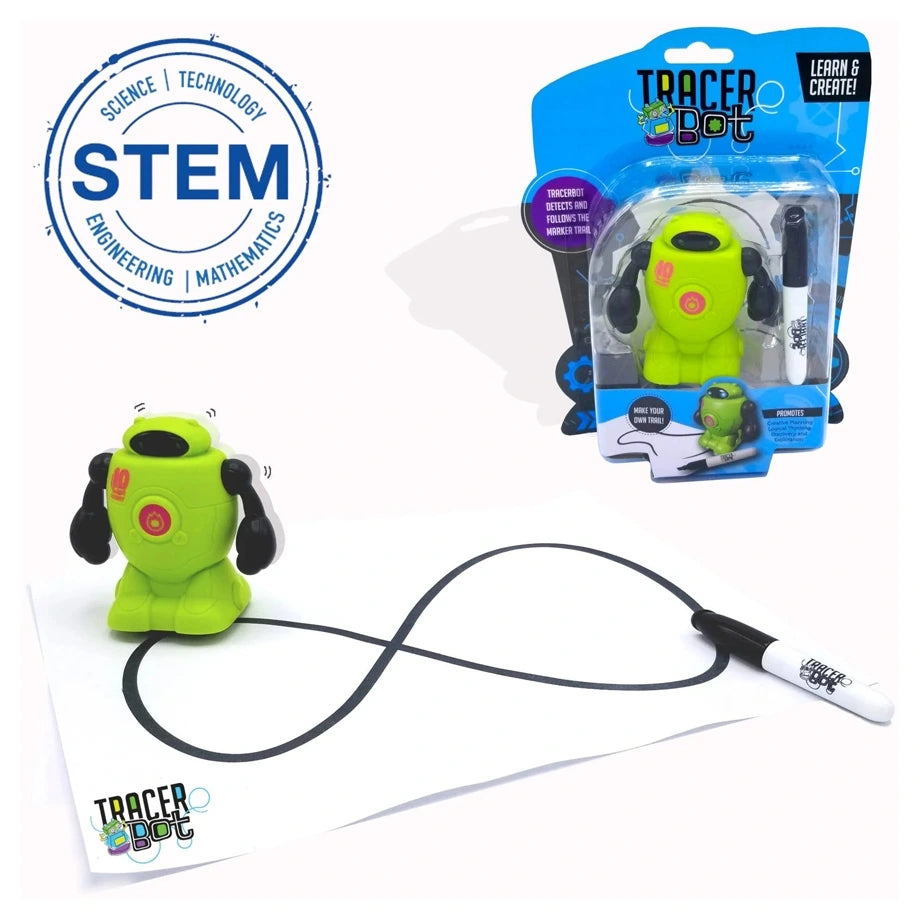 Sam Toys Drawbot Line Tracker Robotic Toy (Green)
