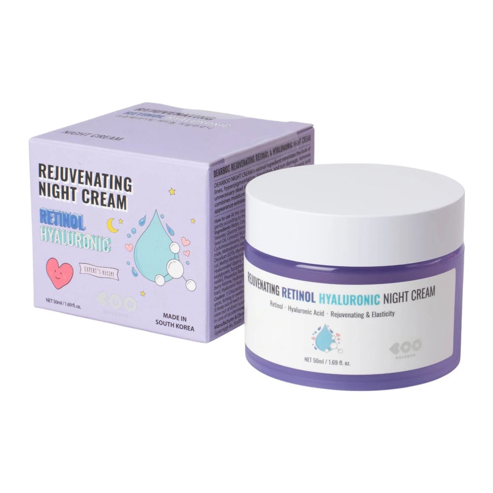 Dearboo Rejuvenating Retinol & Hyaluronic Night Cream (50 ml)