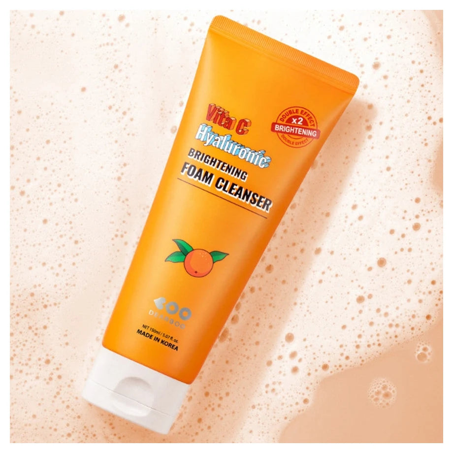 Dearboo Brightening Vita C Hyaluronic Foam Cleanser (150 ml)