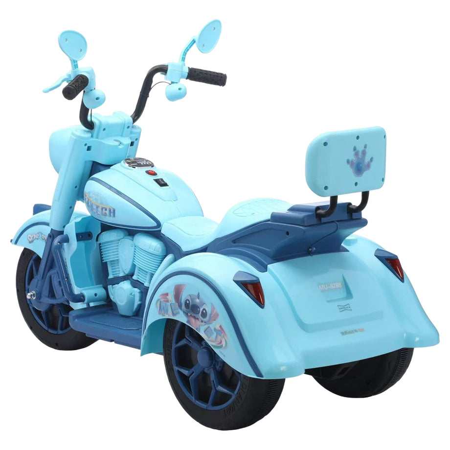 Mesuca Disney Stitch Kids Electric Motor Cycle Ride On 12V7A Battery