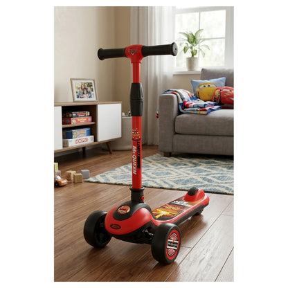 Mesuca Megos Disney Mcqueen Foldable Twist 3-Wheel Scooter