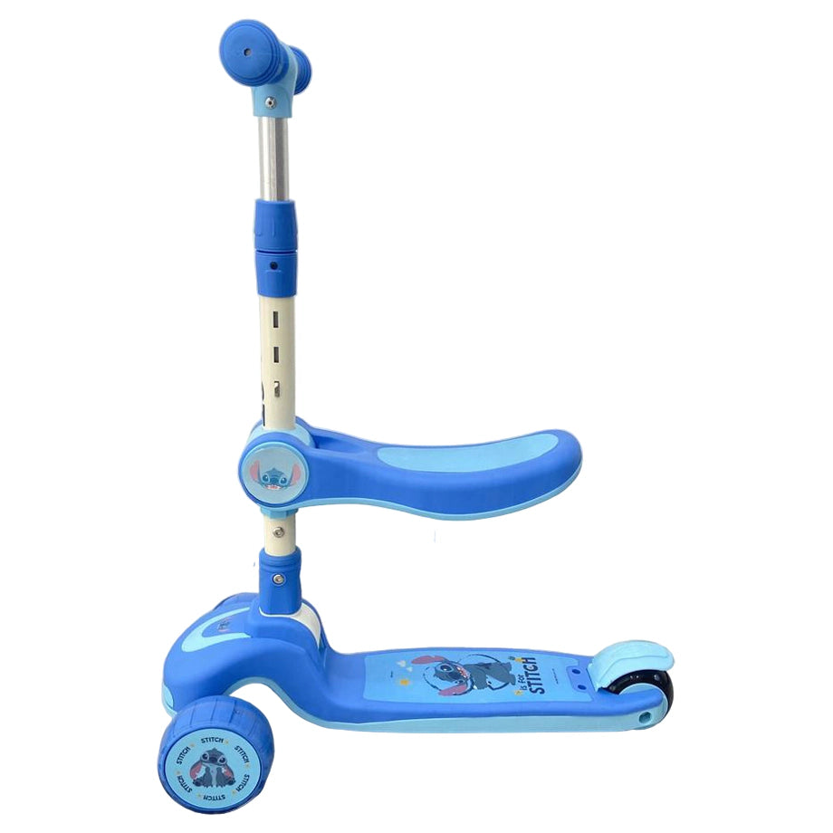 Mesuca Disney Stitch  Foldable Twist Scooter 2-in-1