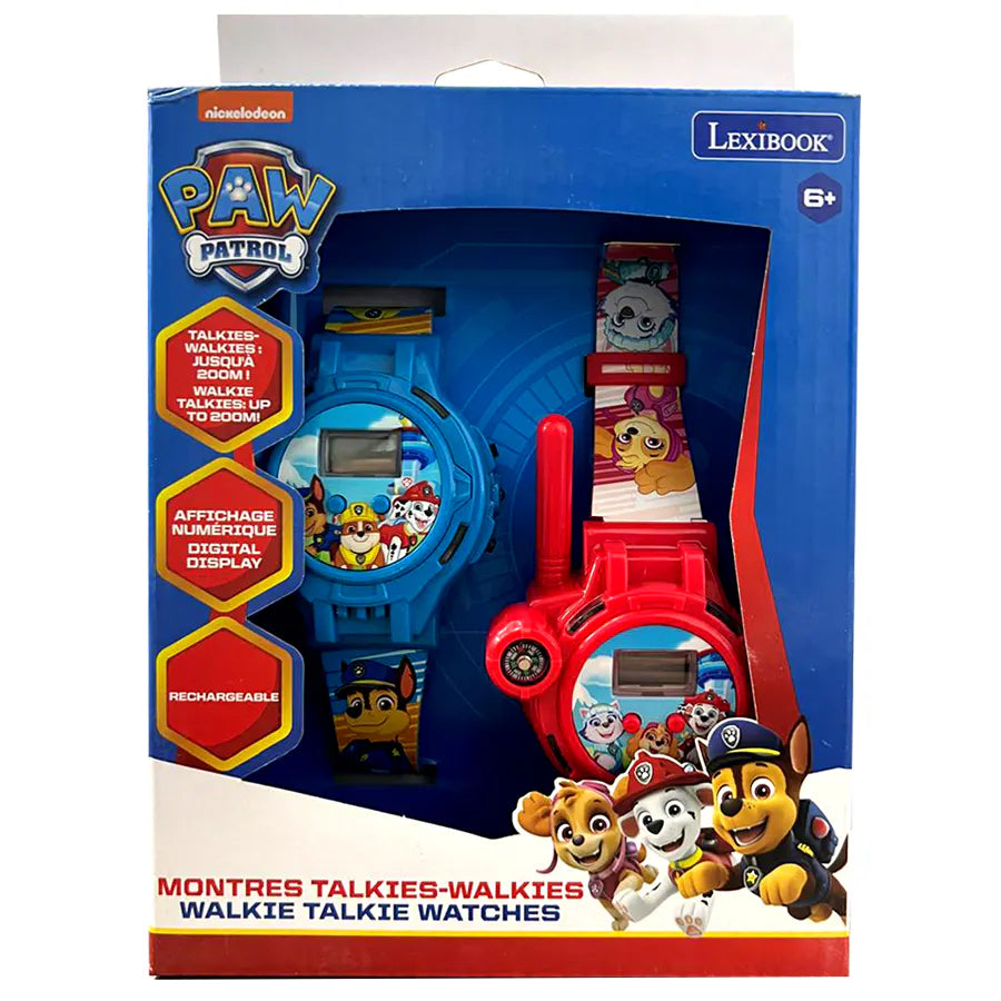 ساعة Lexibook Paw Patrol الرقمية مع جهاز اتصال لاسلكي 200 متر ساعة Lexibook Paw Patrol الرقمية مع جهاز اتصال لاسلكي 200 متر