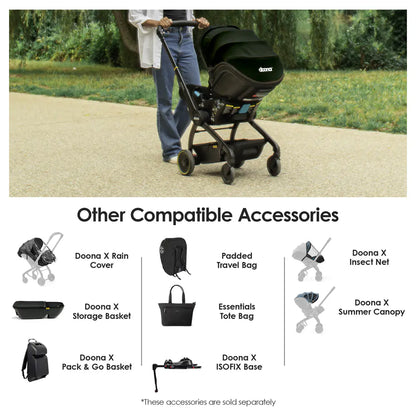 Doona X Infant Car Seat (Nitro Black)