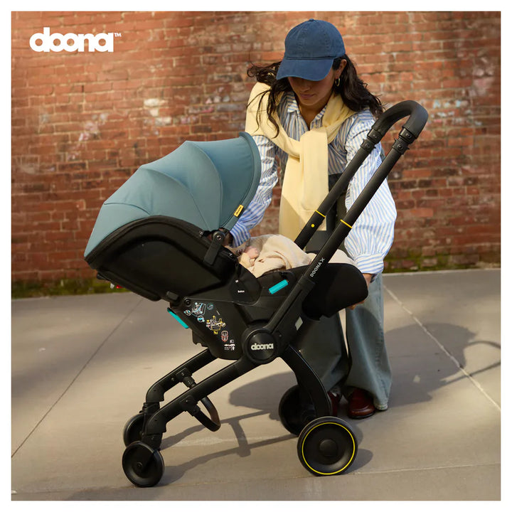 blue doona stroller Doona X Infant Car Seat & Stroller (Ocean Blue) – Halamama.com