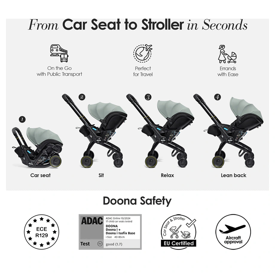 Doona X Infant Car Seat (Dusty Sage )