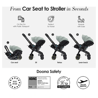 Doona X Infant Car Seat (Dusty Sage )