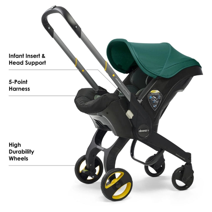 Doona+ Infant Car Seat & Stroller (Racing Green)