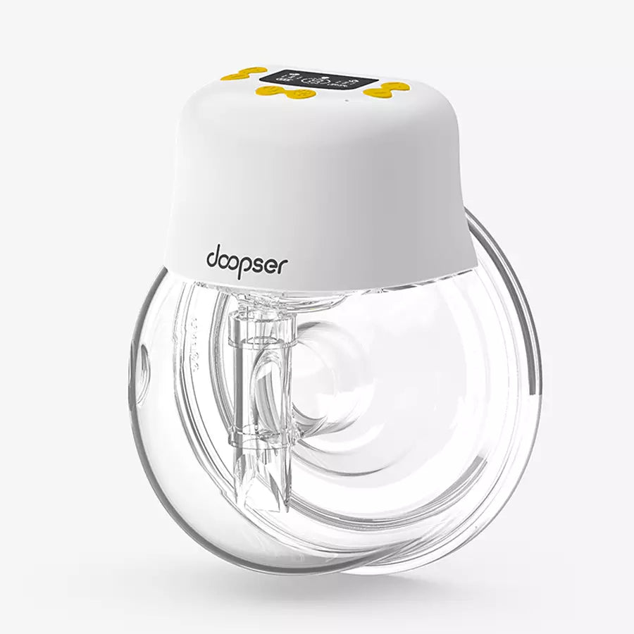 Doopser Electric Wearable Breast Pump Hands Free Rechargeable Single Milk Extractor