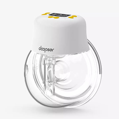 Doopser Electric Wearable Breast Pump Hands Free Rechargeable Single Milk Extractor