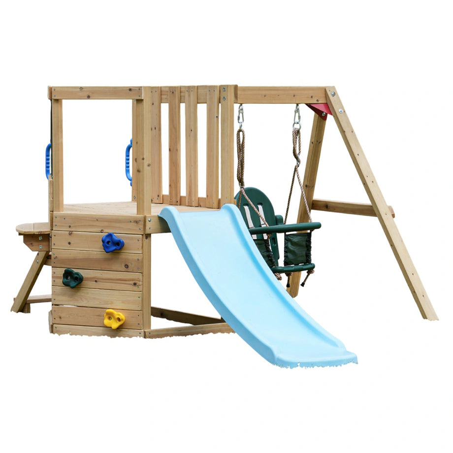 Dynamic Sports Arabian Fox Wooden Swing Set