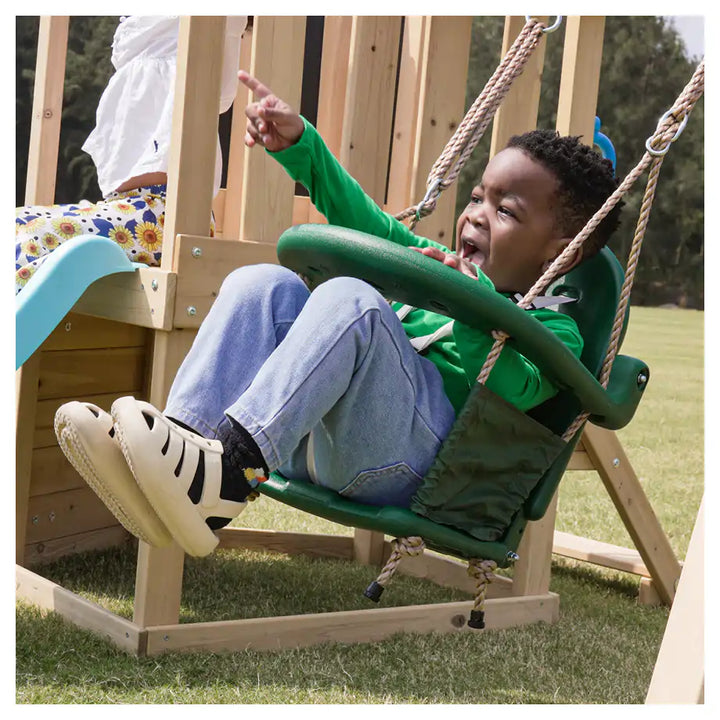 Dynamic Sports Arabian Fox Wooden Swing Set