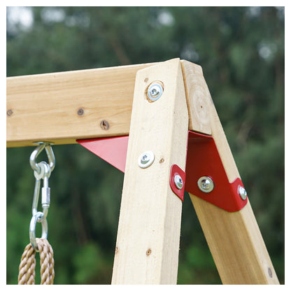 Dynamic Sports Arabian Fox Wooden Swing Set