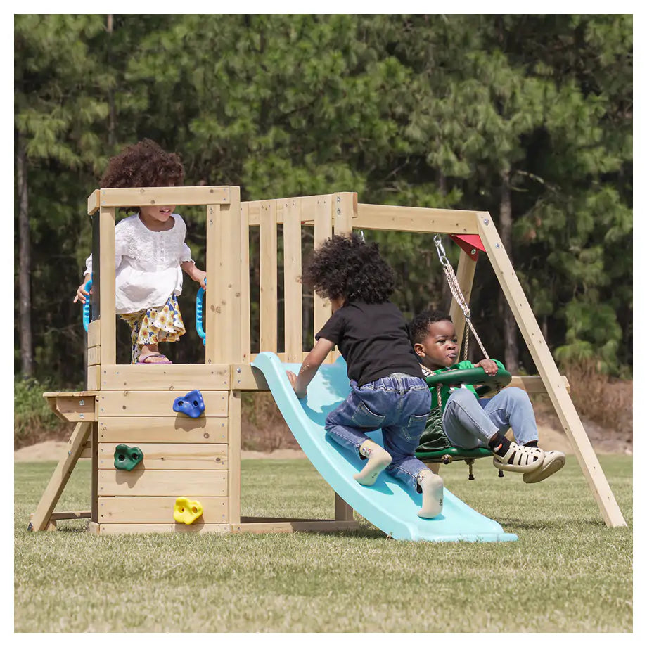 Dynamic Sports Arabian Fox Wooden Swing Set