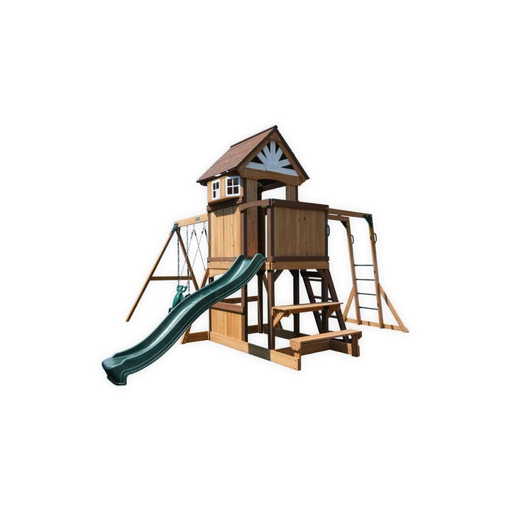 Dynamic Sports Arabian Tahr Wooden Swing Set