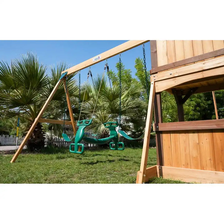 Dynamic Sports Arabian Tahr Wooden Swing Set