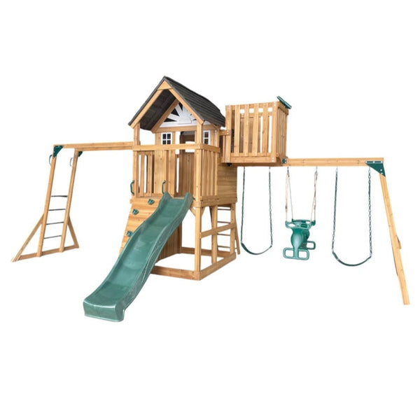 Dynamic Sports Arabian Leopard Wooden Swing Set