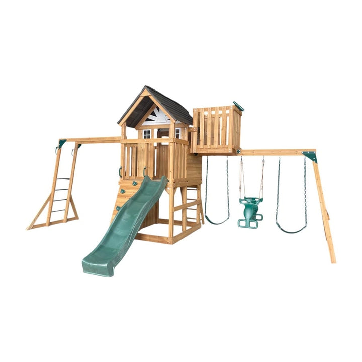 Dynamic Sports Arabian Leopard Wooden Swing Set