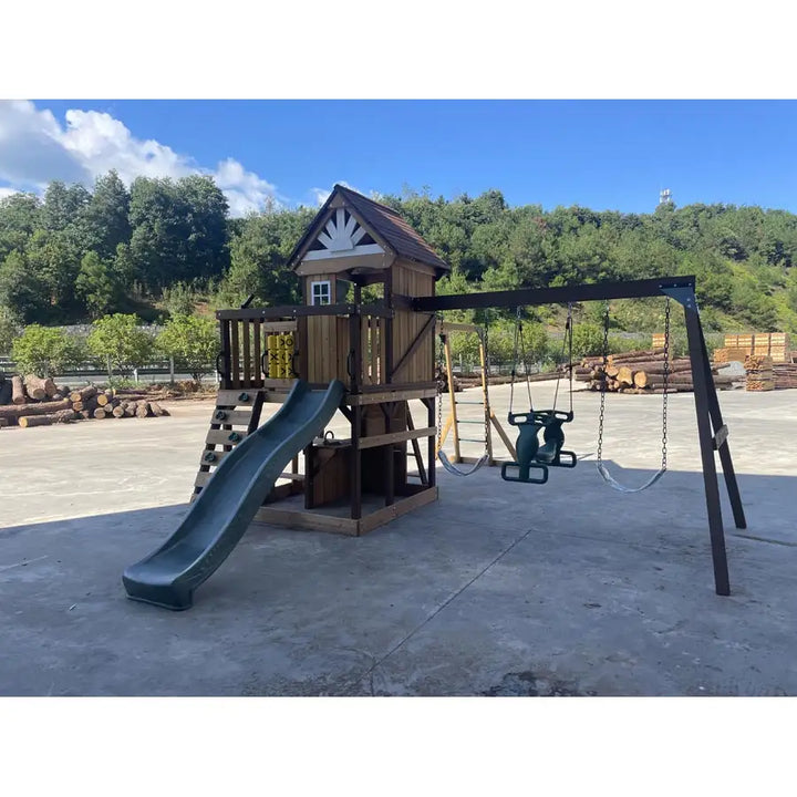 Dynamic Sports Arabian Ibex Wooden Swing Set