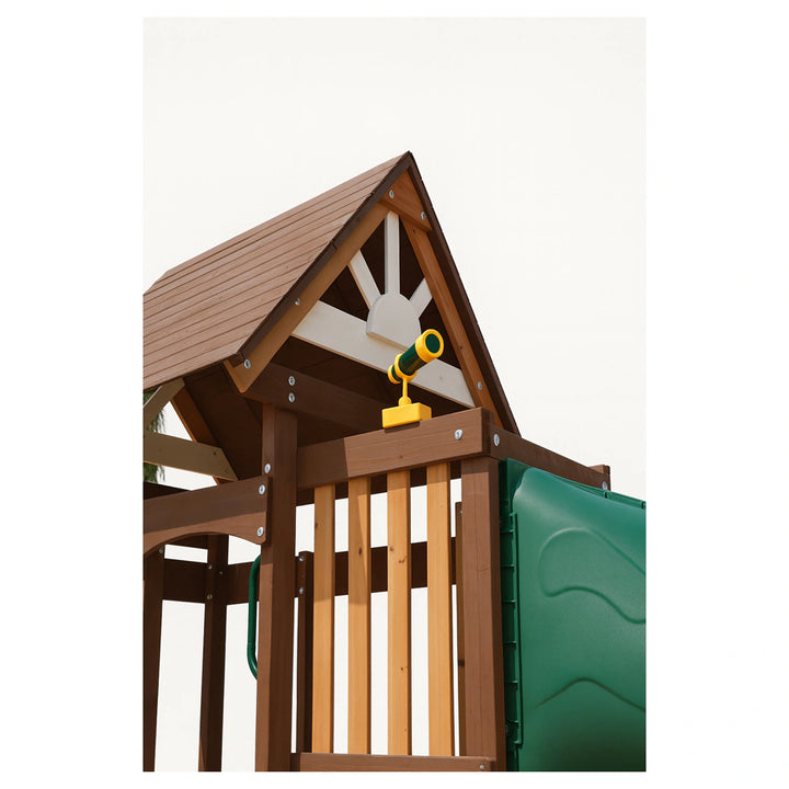 Dynamic Sports Arabian Wolf Wooden Swing Set