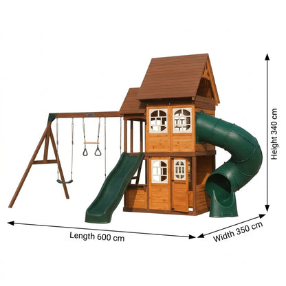 Dynamic Sports Arabian Falcon Wooden Swing Set