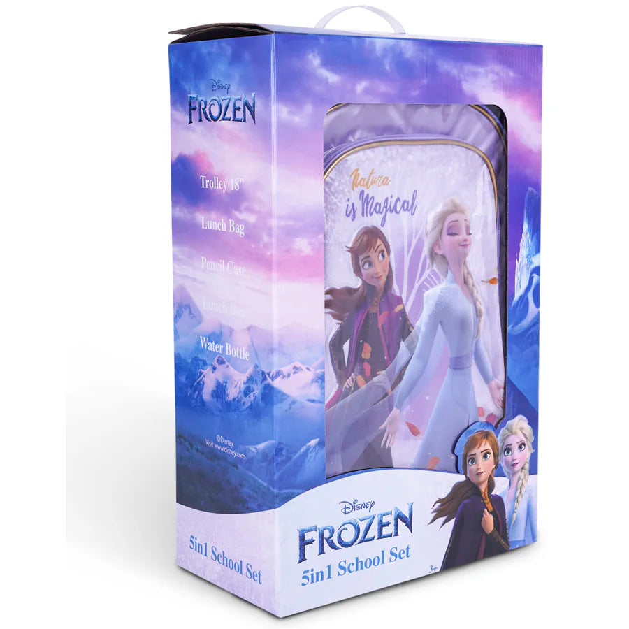 Disney Frozen Nature Is Magical 5in1 Trolley Box Set 18"