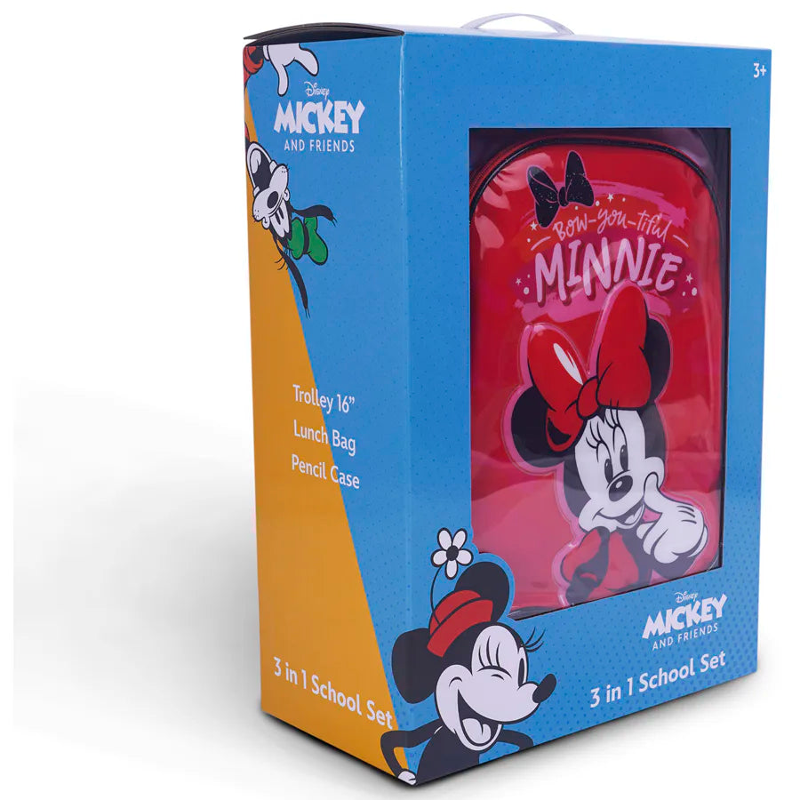 Disney Minnie Mouse Bow You Tiful 3 in1 Trolley Box Set 16"