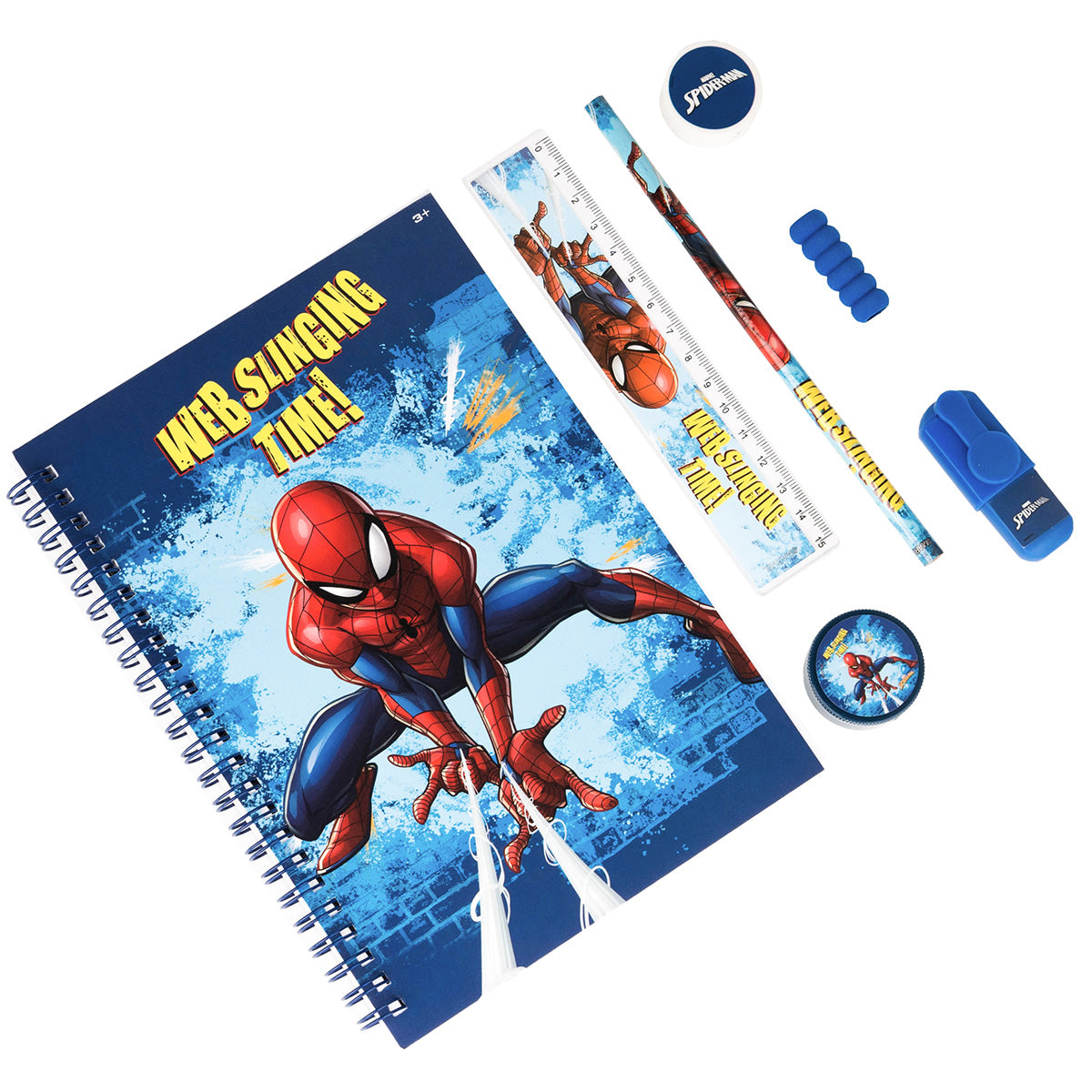Marvel Spiderman Web Sling Action 6in1 Box Set 18"