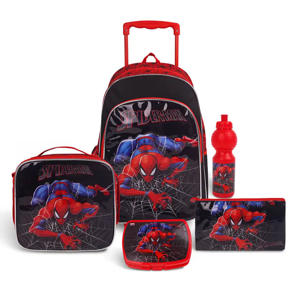 Marvel Spider Man Black Spider Web 5 in1 Trolley Box Set 18"
