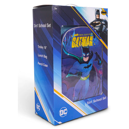 Warner Bros Batman Own Your Power 3n1 Trolley Box Set18"