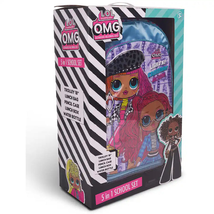Mga Lol-Omg Stylish Queens 5in1 Trolley Box Set 18"