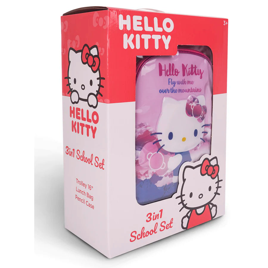 Sanrio Hello Kitty Over The Mountain 3 in1 Trolley Box Set 16 Sanrio Hello Kitty Over The Mountain 3 in1 Trolley Box Set 16
