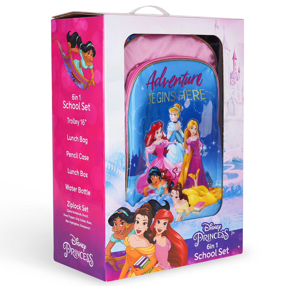 Disney Princess Adventure Begins Here 6in1 Box Set 16"