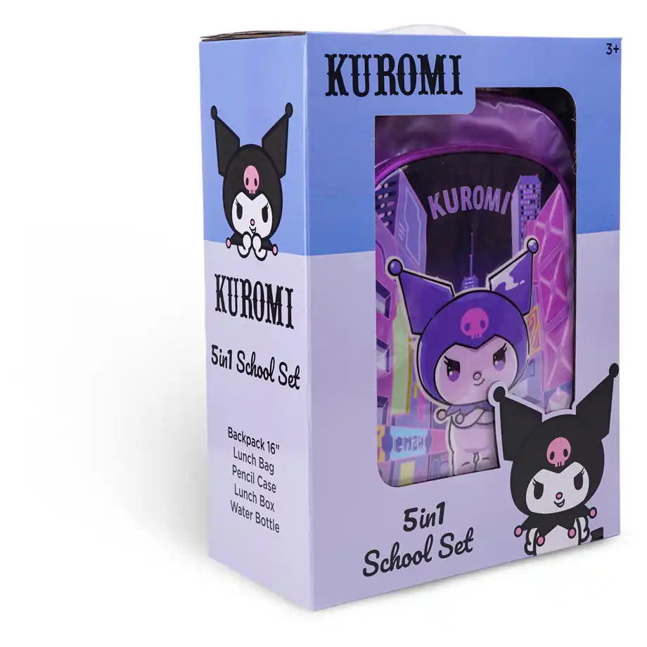 Sanrio Kuromi 5-in-1 Backpack Set Sanrio Kuromi 5-in-1 Backpack Set