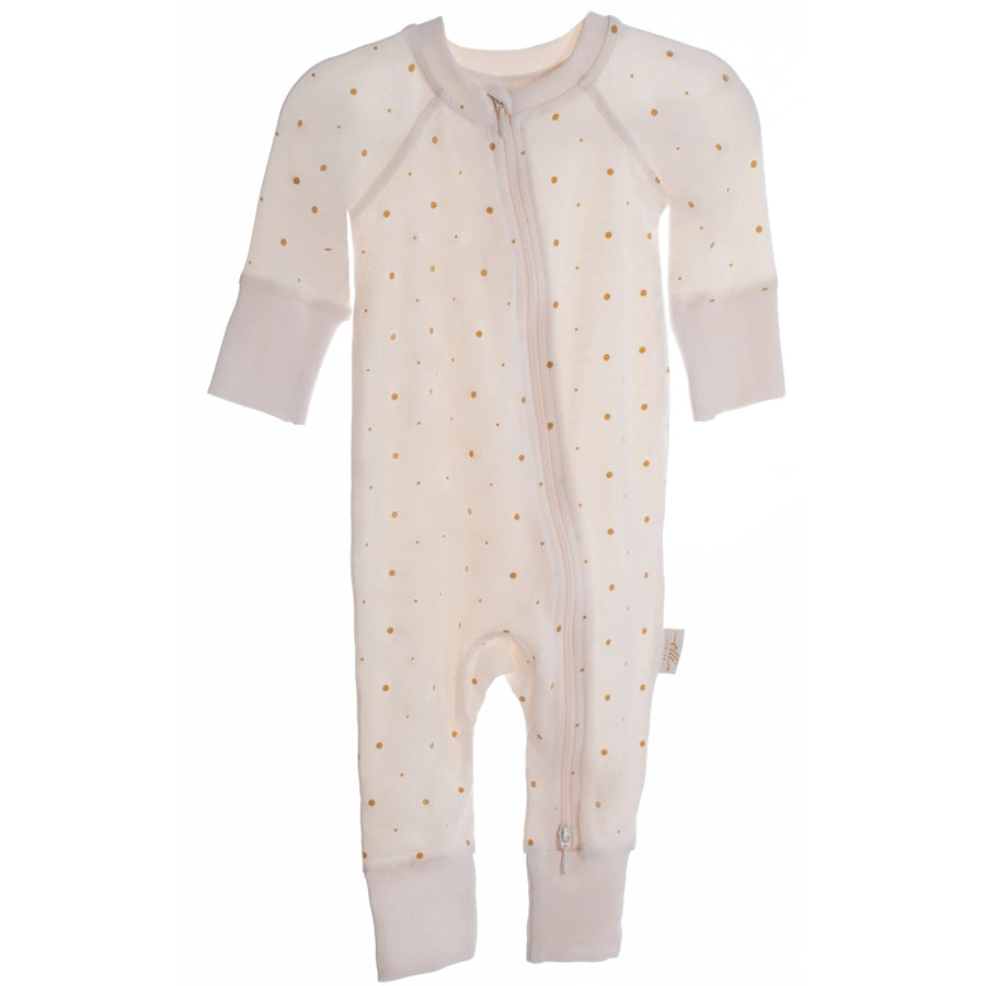 Elli Junior Bamboo Two Way Zip Pajamas Golden Dots Elli Junior Bamboo Two Way Zip Pajamas Golden Dots