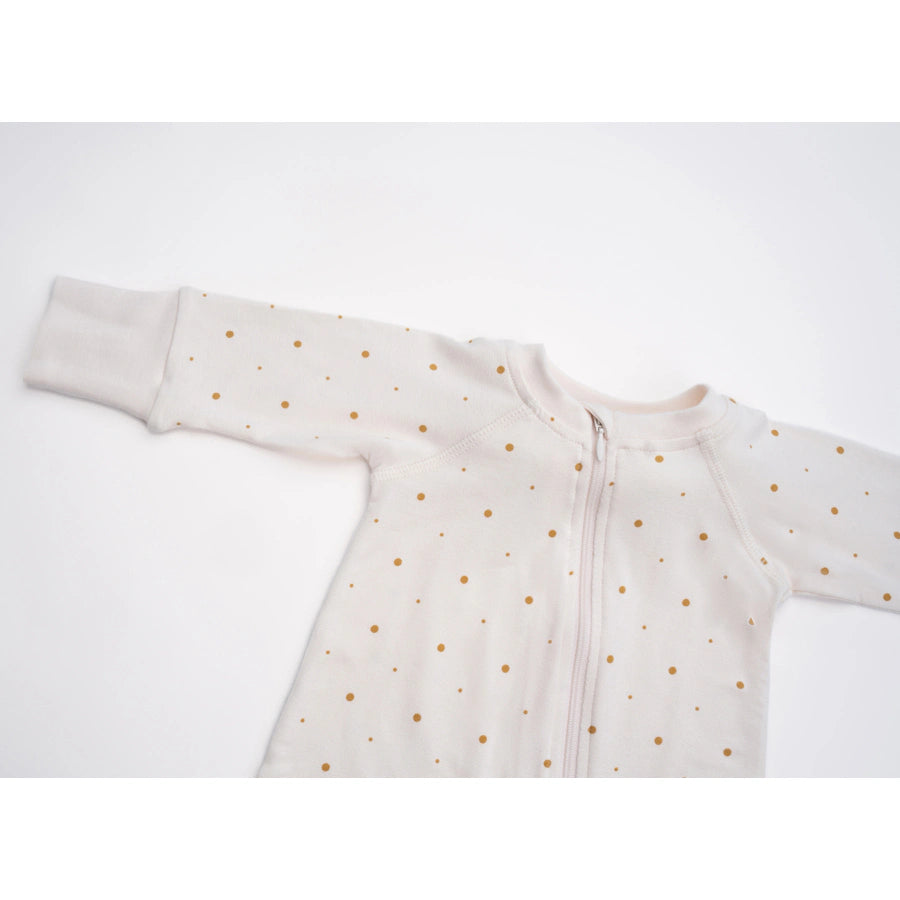 Elli Junior Bamboo Two Way Zip Pajamas Golden Dots Elli Junior Bamboo Two Way Zip Pajamas Golden Dots