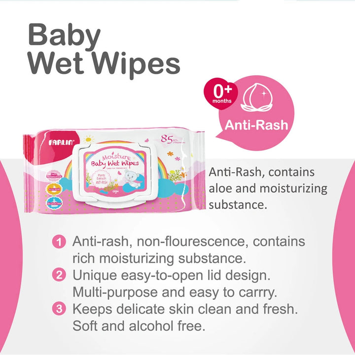 Farlin Anti Rash Wet Wipes 35 Sheets