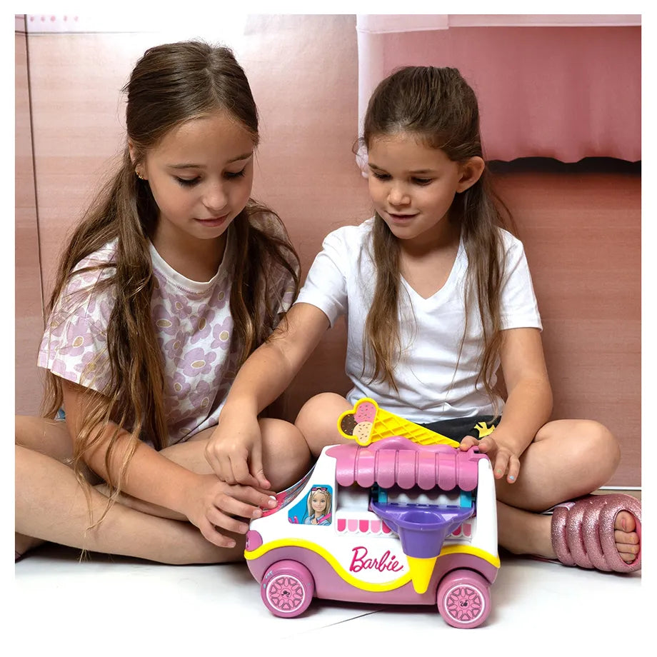 Barbie Ice Cream Truck with Big Handbag and Cosmetic Set