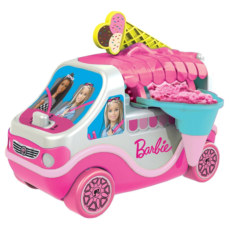 Barbie Ice Cream Truck with Big Handbag and Cosmetic Set