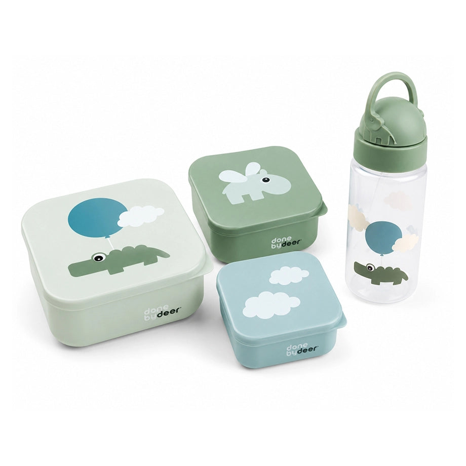 Done By Deer Smart Snack Set Happy Clouds (Green)